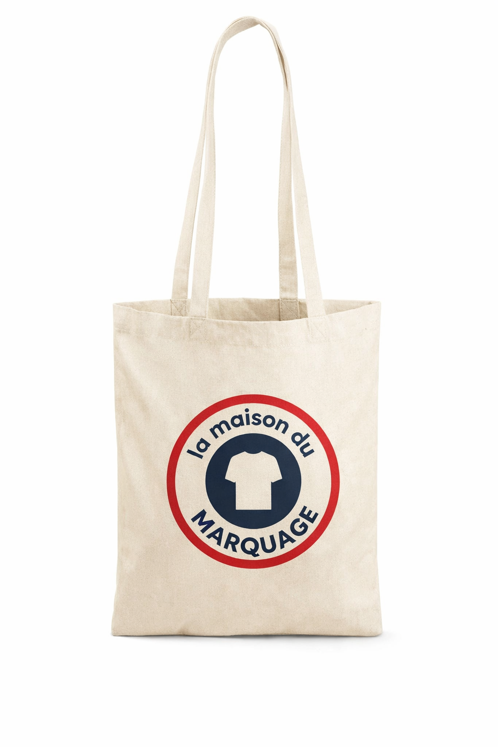 Sac coton naturel à personnaliser en quadri